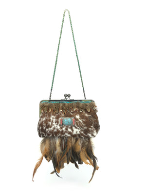 Evening Clutch Bag - The Feather Peak IV longhorn