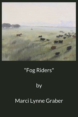 Western Art Oil Painting Fog Riders