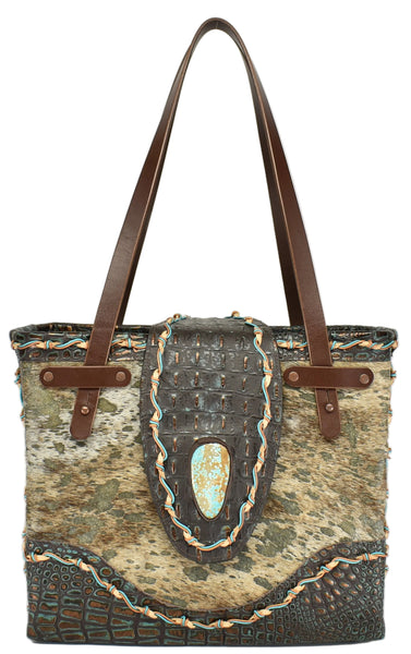 Cowhide Tote Bag is a luxury leather tote bag | Lonestead Range
