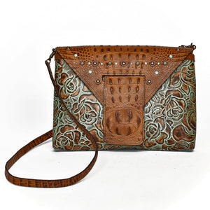 Leather Envelope Clutch, includes a strap! - The Owl Creek Pass VII